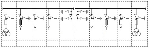 Пример принципиальной схемы распределительной подстанции